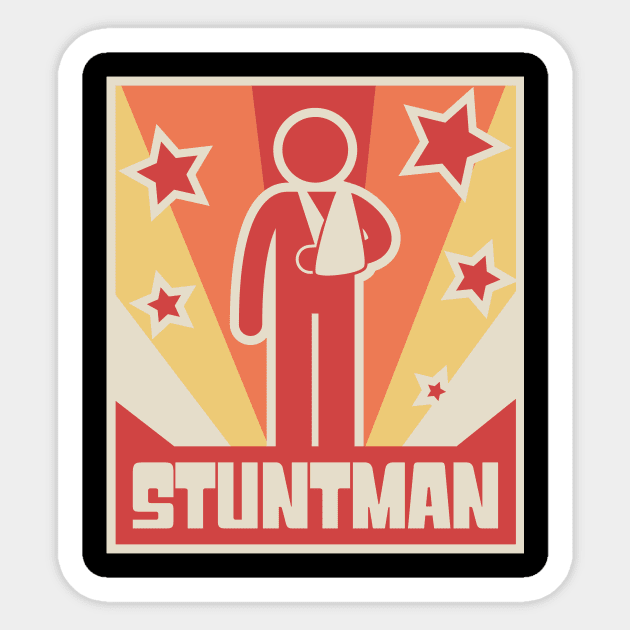 Stuntman Fractured Broken Collarbone Gift Sticker by MeatMan